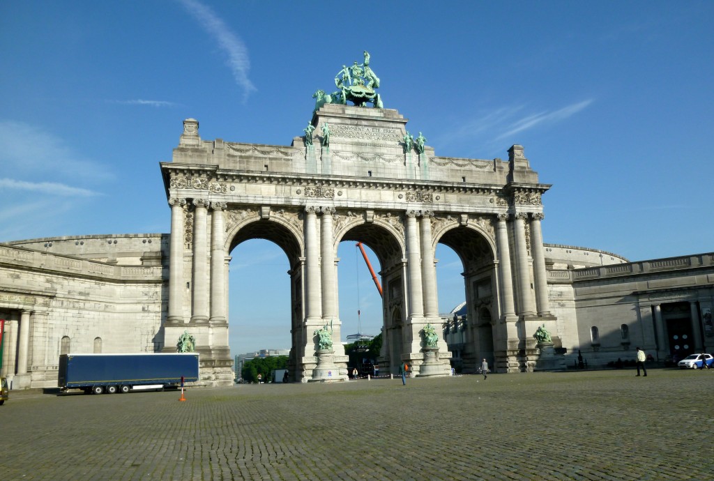 Cinquantenaire triumphal arch.