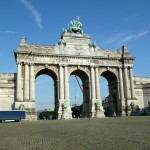 Cinquantenaire triumphal arch.