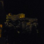 Arriving in Athens to a very nicely lit up Acropolis.