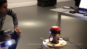 3D scanning of an upturned vase